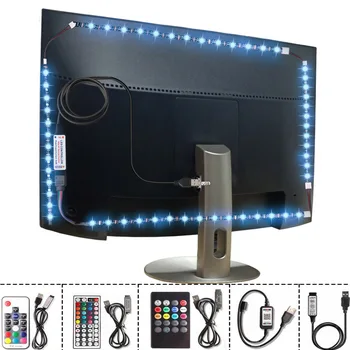 

5050 Led Light Strip RGB Tape USB LED Strip Diode Flexible Ribbon Fita Tiras LED Neon Music Bluetooth Remote Backlight Lighting