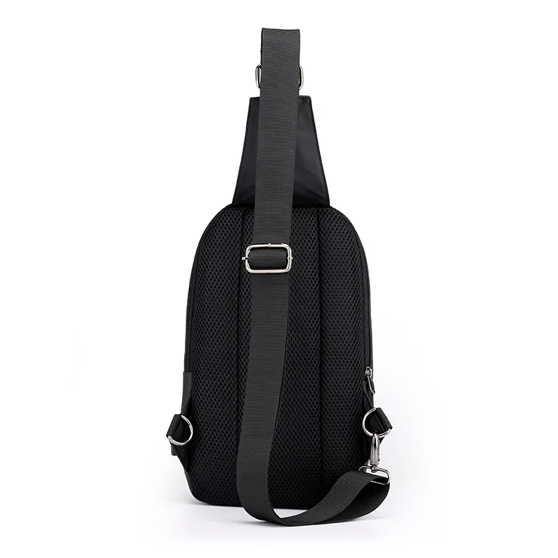 

Simple Fashion Large Capacity Nylon Bag Men Casual Lightweight Chest Pack Trend Versatile Outdoor Travel Shoulder Bag