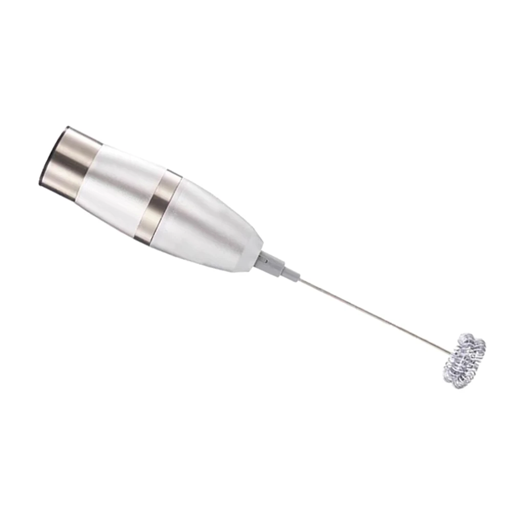 Electric Milk Frother Foam Maker with Stainless Steel Double Whisk Head Battery Electric Milk Frother Foam Maker with Stainless Steel Double Whisk Head Battery