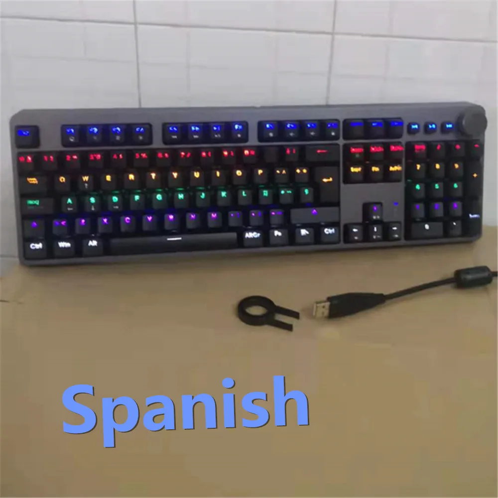 Teclado Mecánico Gaming G-cord Con LED - 104 Teclas, Conexión Cableada E Inalámbrica, Retroiluminado