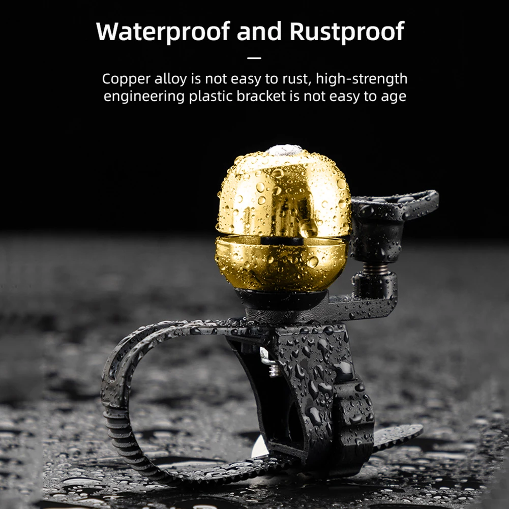 Sonnette Classique Rétro En Métal Argenté Pour Guidon De Vélo