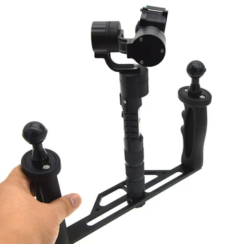 

Metal Handheld Stabilizer Rig Tray Handle Hand Grip Underwater Scuba Diving Tray Mount LED Light for GoPro 6/5/4/3+/3