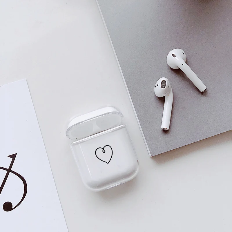 Мягкий милый Чехол Air Pods для Apple Airpods, роскошный простой прозрачный чехол для Airpods в Bluetooth, аксессуары для наушников