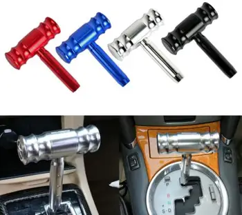 

Auto Car Accessiores Universal Gear Shift Knob Manual Aluminum Aircraft Flight Control Rod Joystick Strap Head Shifter