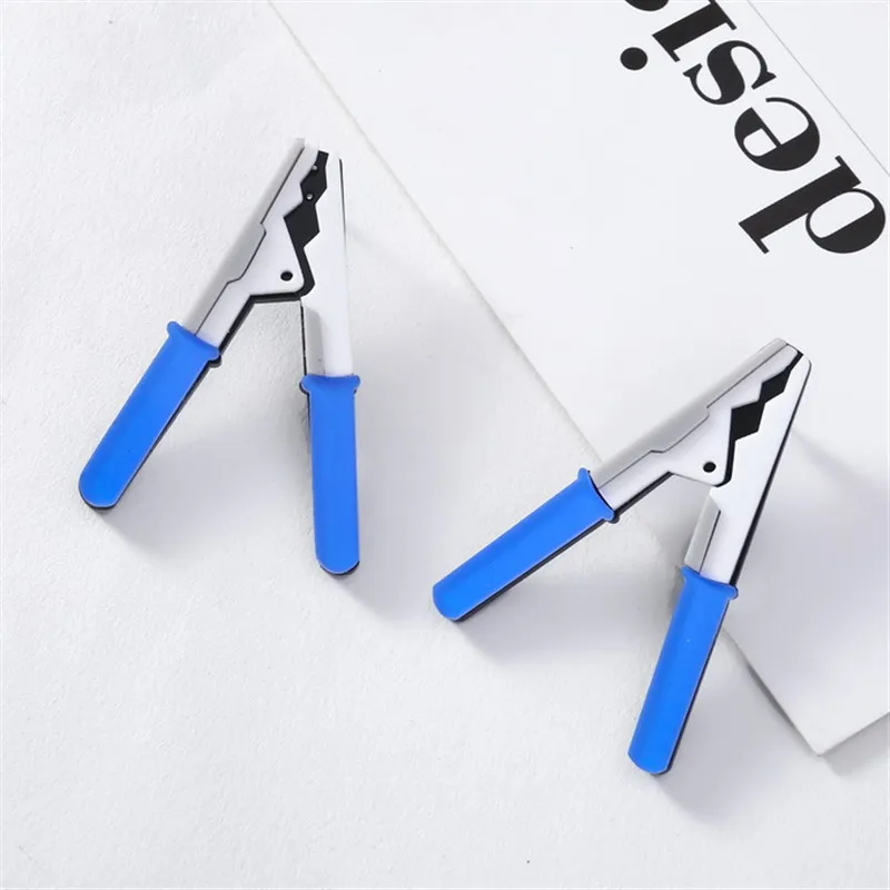 

strange Funny Punk Blue Red Vices Shape Acrylic Stud Earrings for Woman Personalized Pliers Earrings Creative Jewelry Gift