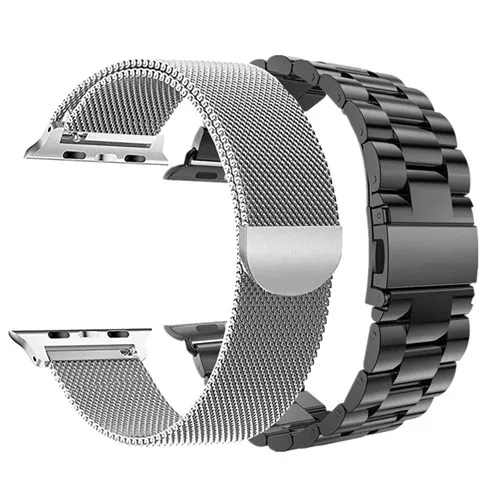 Комбинированный ремешок для Apple Watch Band 38 мм 40 мм 42 мм 44 мм ремешки из нержавеющей стали и Миланского браслета для iWatch 1 2 3 4 - Цвет ремешка: combination 7