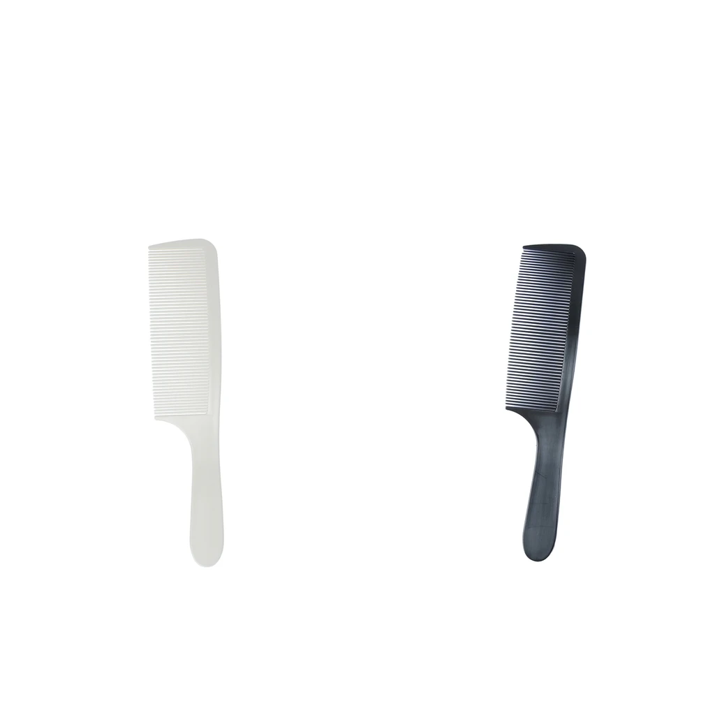 2Pcs Curved Hair Comb Shaver Hair Clipping Cutting Comb Barber Slicked-back Hair For Men Flat Top Comb Anti-static Hair Brush