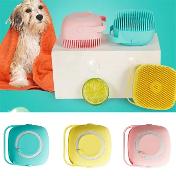 

Pet Dog Bath Brush Comb Massage Brush Multifunction Silicone Brush Cleaning Wahser Bathing Comb For Dog Cat Pet Supplies