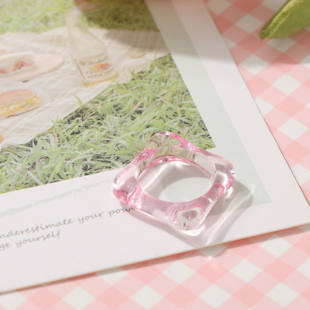 Fashion Acetic Acid Flower Rings for Women Lady Personality Leopard Acrylic Opening Adjustable Rings Finger Jewelry Gift