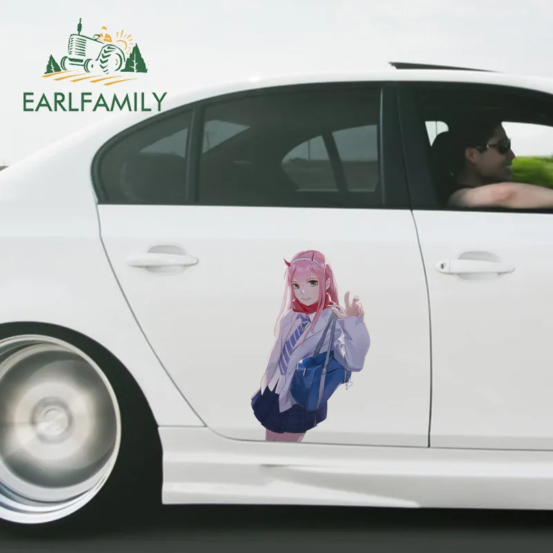 EARLFAMILY 43cm x 26.1cm For Darling in the FRANXX Car Stickers Vinyl Material Decal Windows Decals Scratch-Proof Decor