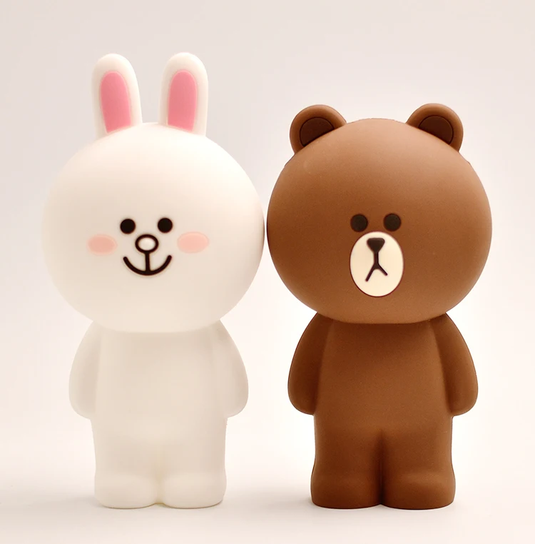 Креативный милый силиконовый пенал Kawaii Канцтовары Мультфильм Детская гелевая ручка чехол коричневый Медведь Кролик коала прекрасный ребенок студенческий подарок