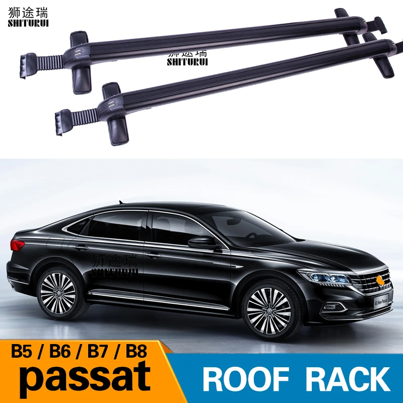 Barras de techo para VOLKSWAGEN passat 2001 2019 B5 B7 B8, barras laterales de aleación de aluminio, rieles cruzados, portaequipajes, uds.|Cajas y cestas de techo| -