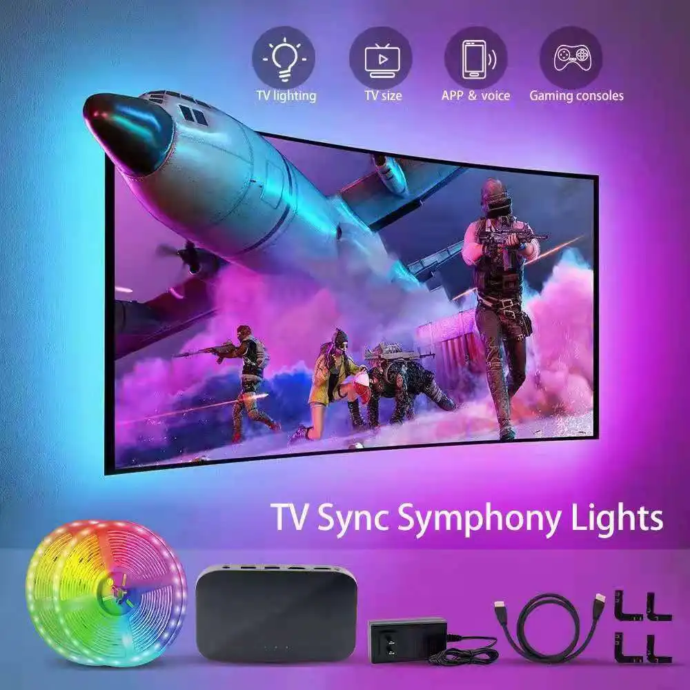 Новинка подсветка для смарт-ТВ ПК Wi-Fi RGB Светодиодная лента освещение мечты