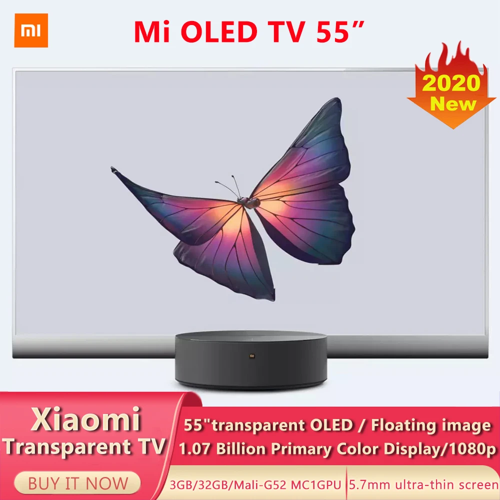 Смарт-телевизор Xiaomi 55 дюймов OLED 5 7 мм с поддержкой Bluetooth 0 | Электроника