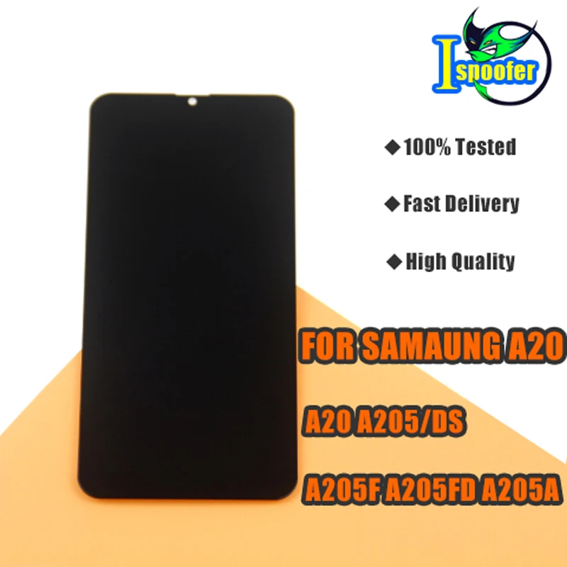 ЖК экран для Samsung Galaxy A20 A205 сменный модуль дисплея A205F|Экраны мобильных телефонов| |