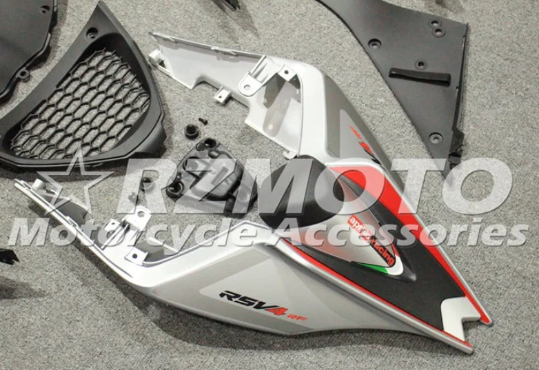 Литьевая Форма ABS Обтекатели комплект подходит для Aprilia RSV4 1000 2009- 09 10 11 12 13 14 на заказ серебро черный