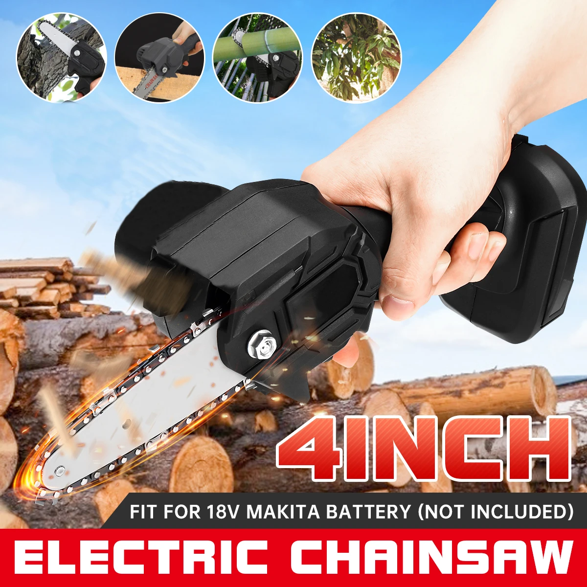 550w 24v Electric Pruning Saw Rechargeable Small Electric Saws