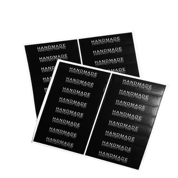 

160pcs/pack Black HANDMAND Baking Rectangular Kawaii Gift For Self Made Product Sealing Sticker