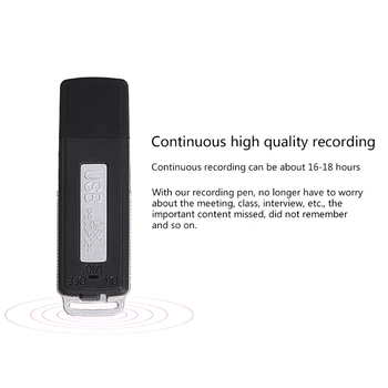 Mini USB Flash Drive Recording Dictaphone 70Hr 16