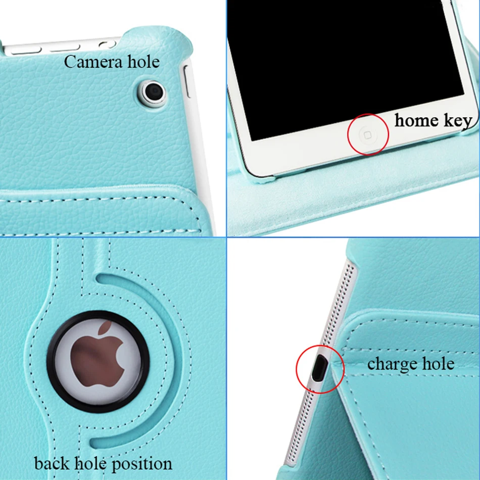 360 Degree Rotating Pu Case for Ipad Mini 5 4 Case Smart Cover Auto Sleep Flip Stand For Ipad Mini 4 5 Case Leather (4)