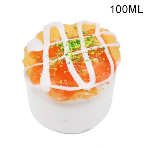 100ml 100 мл DIY пончик Кристалл слизи пушистая шпатлевка грязи Комплект глины снятие стресса детские игрушки для детей новые - Цвет: 100ml