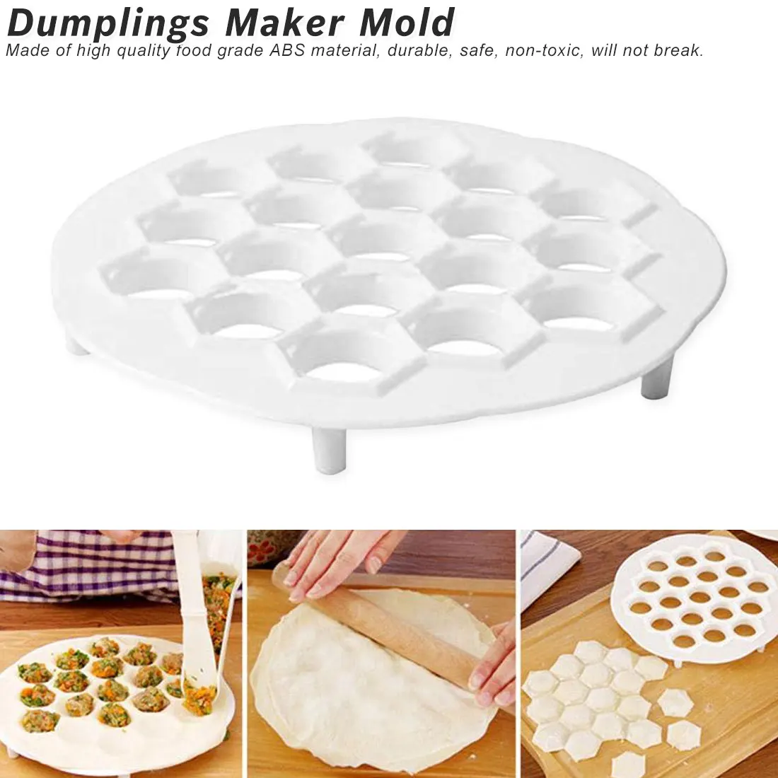 

19 Holes Pastry Pie Tools Dumpling Maker Wraper Dough Cutter Pie Ravioli Dumpling Mould Kitchen Tools Accessories