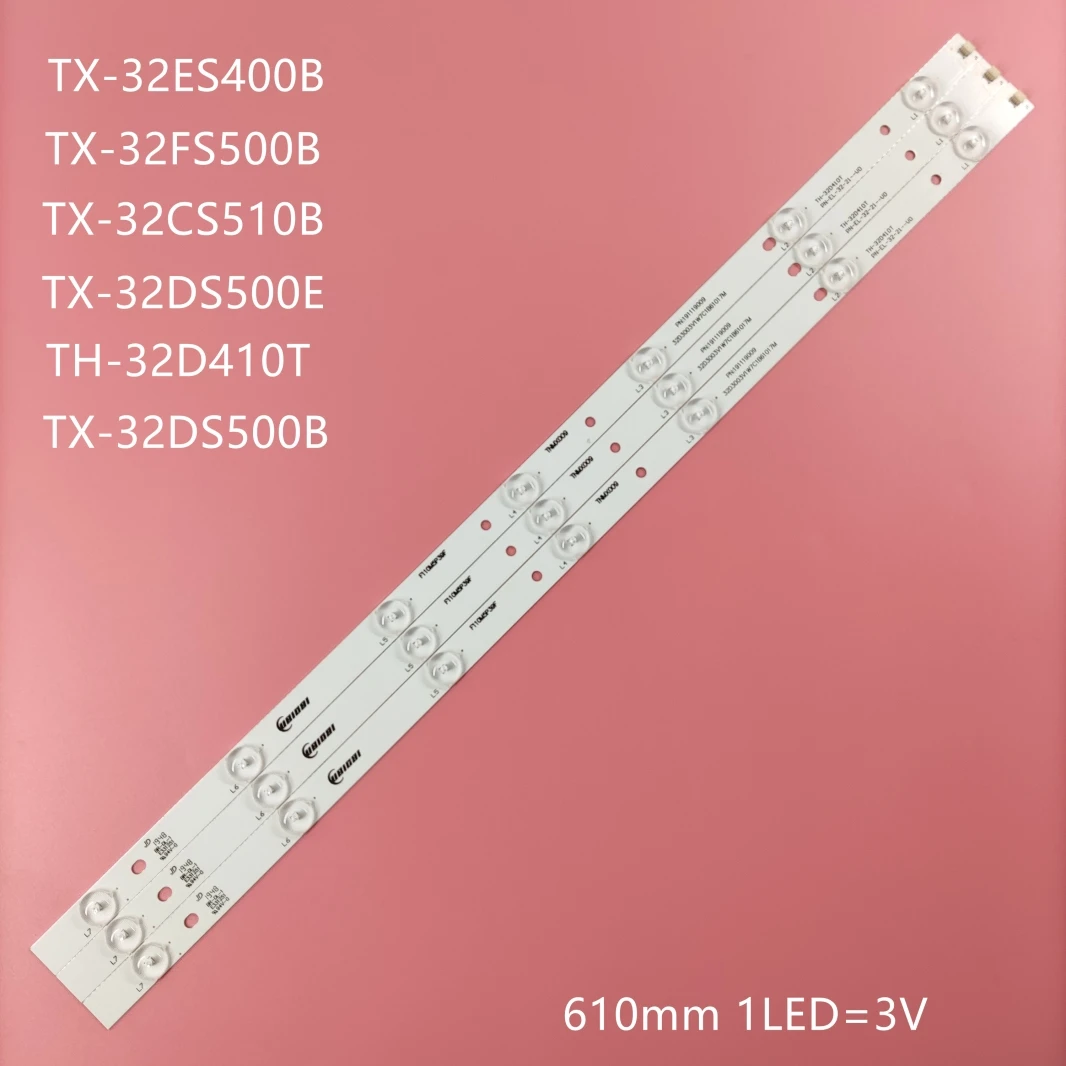 

LED Backlight strip FOR TH-32C300 TX-32ES400B TX32CSR510 TX-32FS500B TX-32CS510B TX-32DS500E 32DS500B TH-32D410T PN-EL-32-21--V0