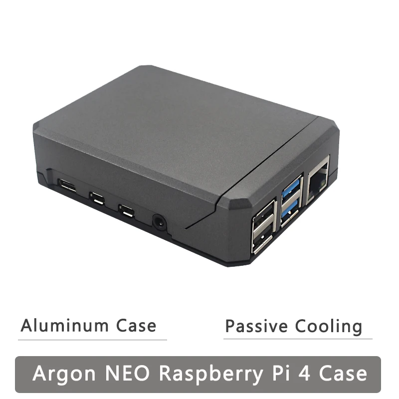 Чехол Argon NEO Raspberry Pi 4 Модель B корпус из алюминиевого сплава раздвижная Магнитная крышка GPIO ссылка пассивное охлаждение Тонкий чехол