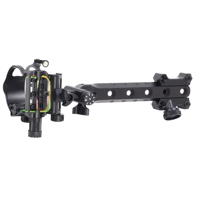 

Compound Bow Sight 5 Pin 0.019 Archery Accessory Micro Adjustable Optical Fiber Bowand Arrow Shooting Accessory