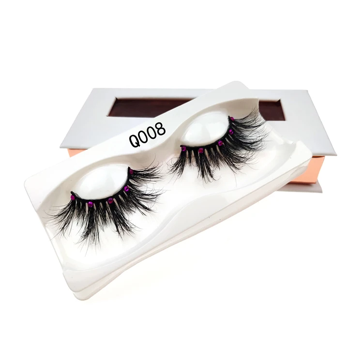

3D Mink Eyelashes 22mm Wispy Fluffy Fake Mink Lashes Makeup Crisscross Reusable False Eyelashes Makeup Tool Eyelash Extensions