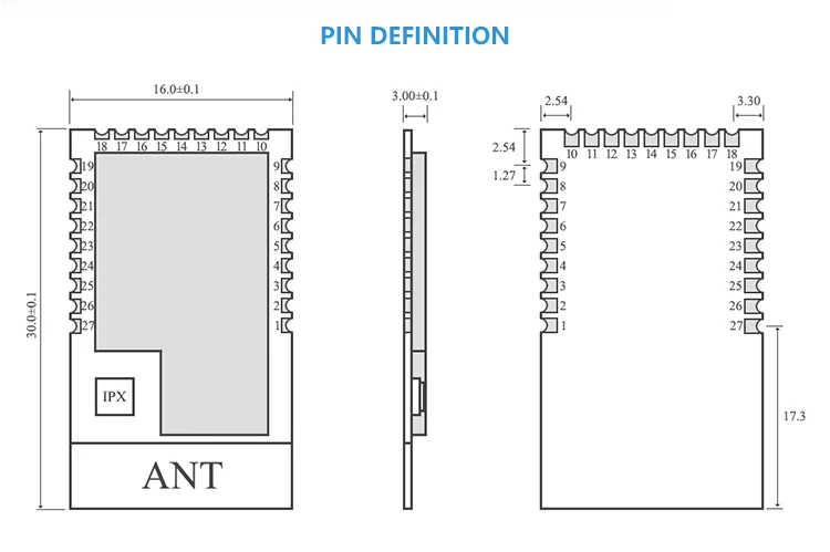 JN5168 Zigbee CDEBYTE E75-2G4M20S 2,4 ГГц 100 мВт беспроводной передатчик приемник SMD 20dBm PCB IPEX 2,4 ГГц rf приемопередатчик модуль