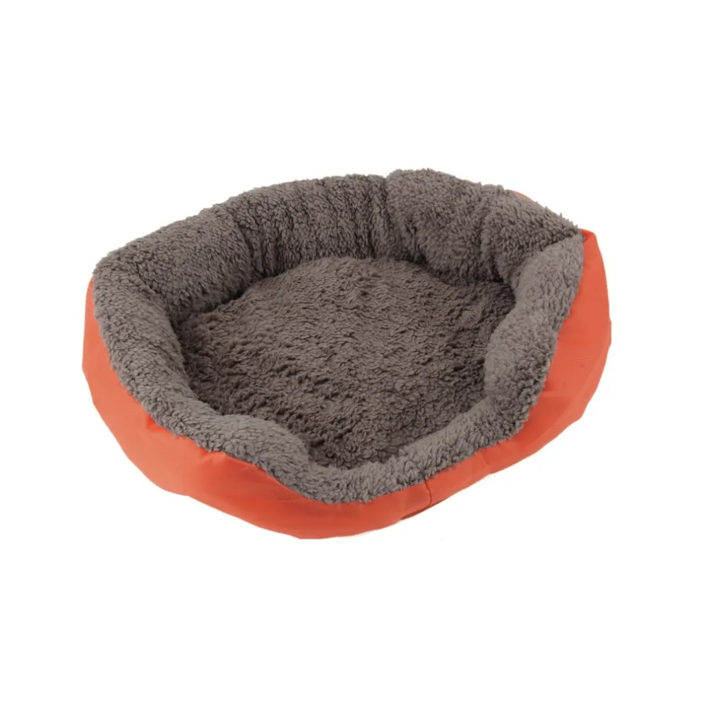 Мягкая круглая форма кровать для питомца собака кошка теплая Корзина Подушка флисовая подкладка моющийся матрас милый коврик для щенка кровать для питомца