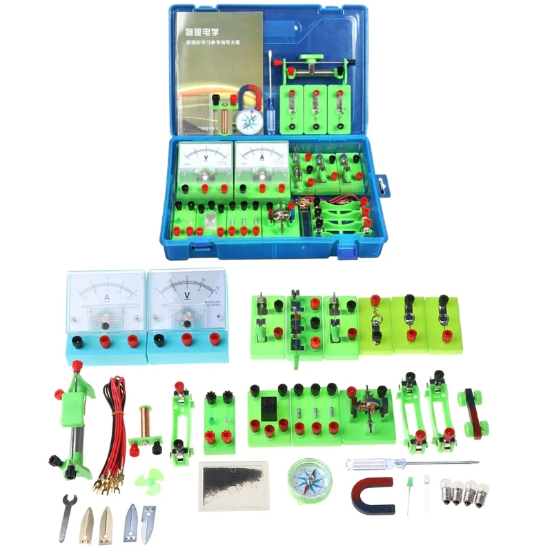 

Electromagnetic Experiment Equipment Set Physics Labs Circuit Learning Kit Basic Electricity Discovery Principles Kit for