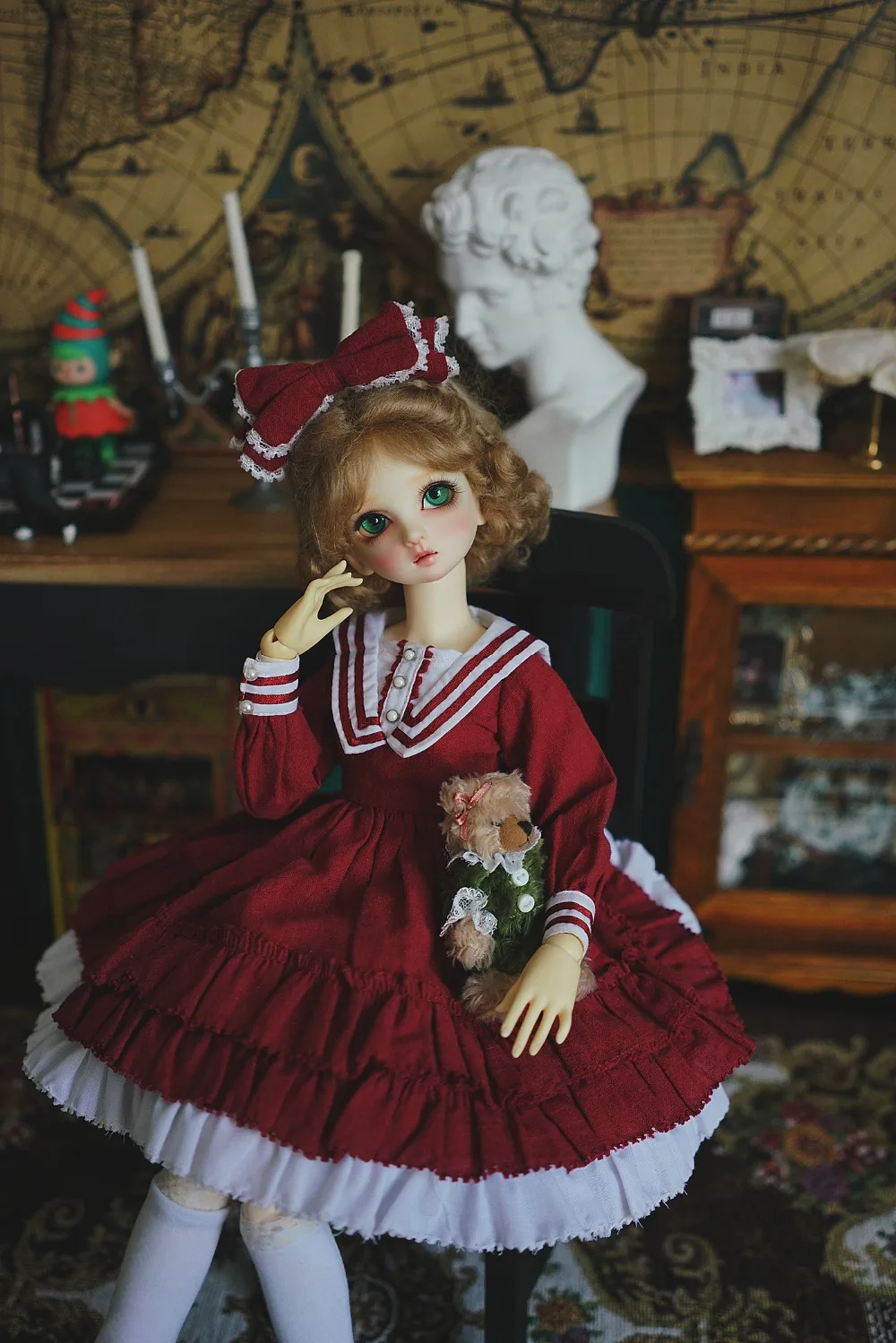 BJD куклы одежда Лолита платье для 1/3 1/4 1/6 игрушки аксессуары платье Игрушки для девочек