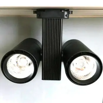 

4PCS/LOT 40W 50W Integration LED Track Light for Store/Shopping Mall Lighting Lamp Color optional White/Black Spot Light