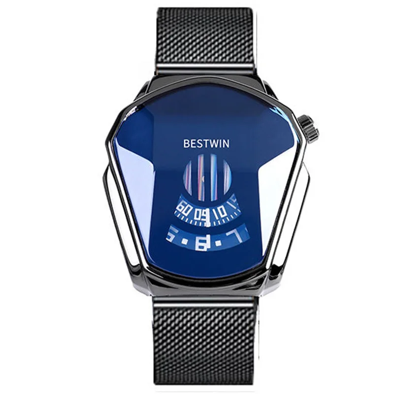 Роскошные модные брендовые спортивные часы мужские на каждый день со стальным