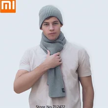 Xiaomi модный Теплый Бархатный вязаный шарф, Утепленные зимние теплые удобные шарфы для мужчин и женщин