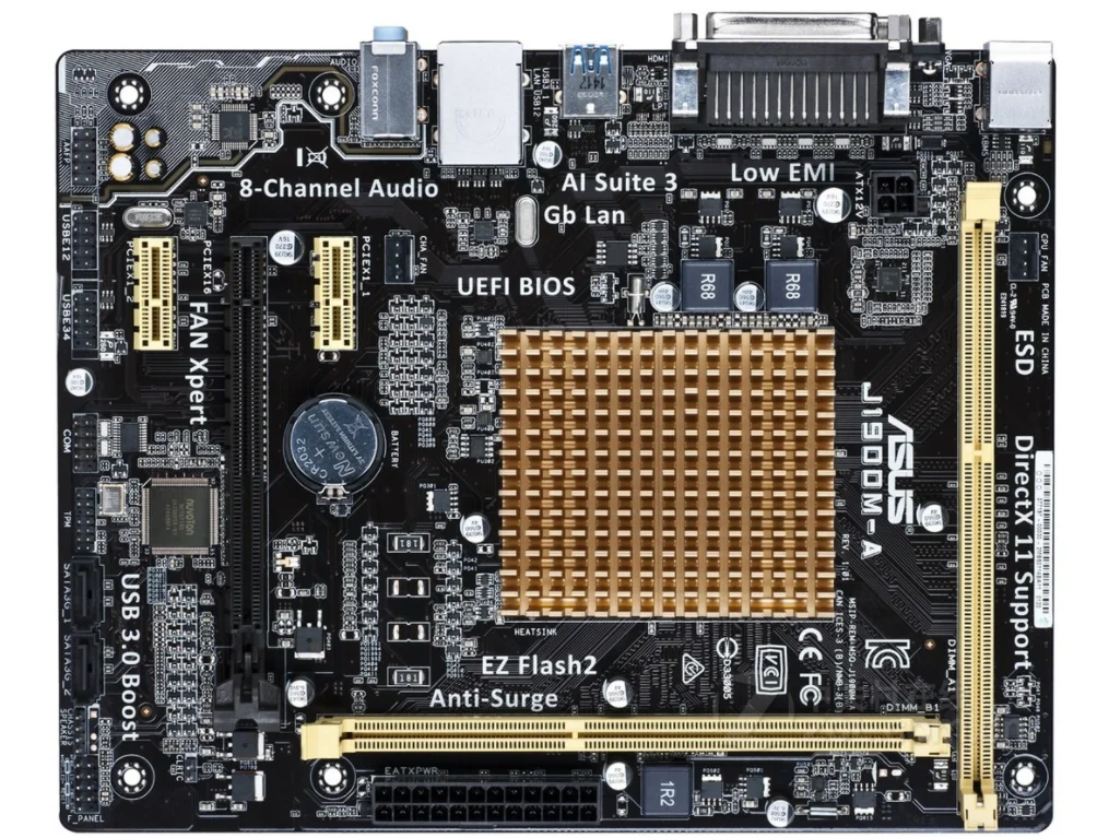 マザーボード Mini-ITX ASUS J1900I-C + DDR 4GB x 2 J1900I-C｜Motherboards｜ASUS Global