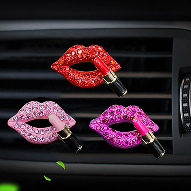 Car-styling Sexy Lips Car Air Outlet Fragrant Perfume Clip Freshener Diffuser Gift Flavoring In The Car For Ford Kia