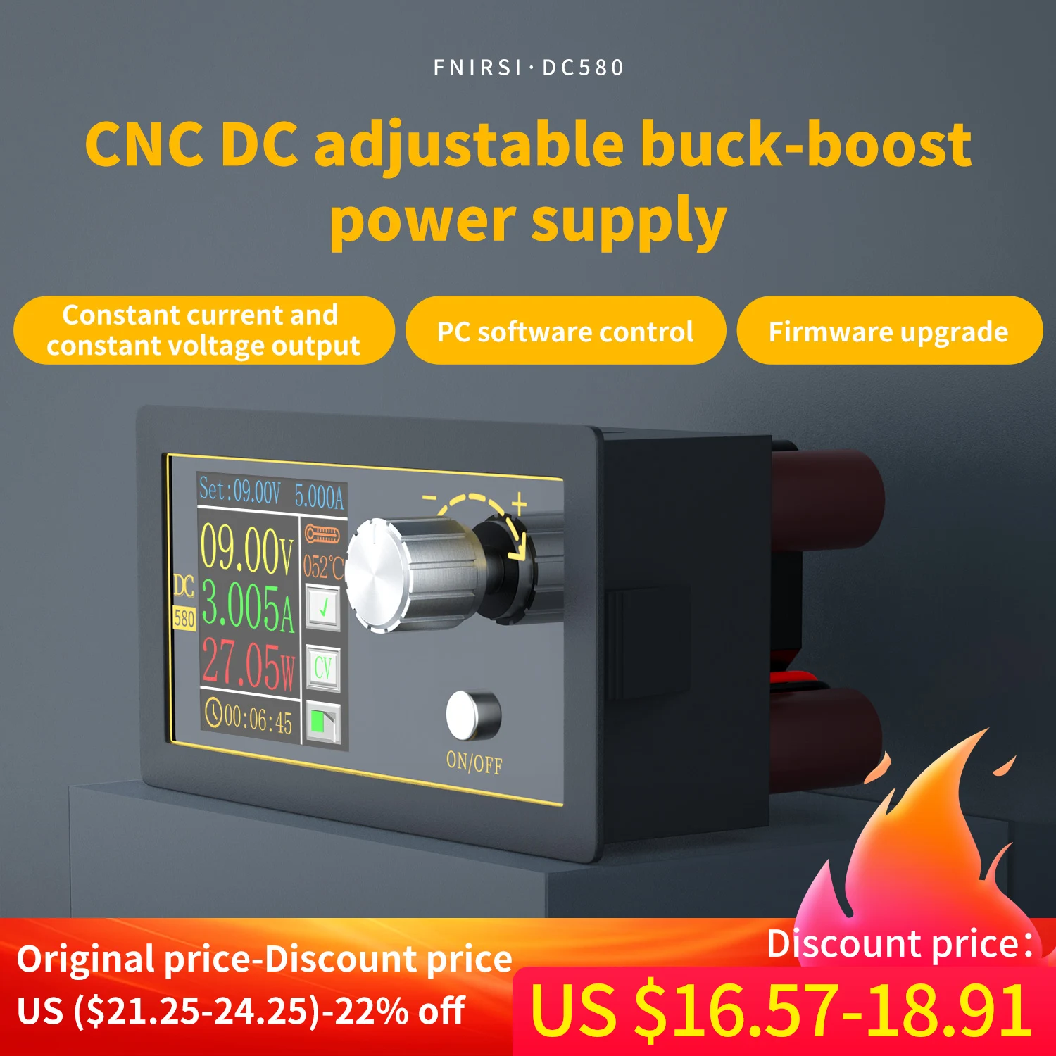 DC Buck Boost конвертер CC CV 1 8 32V 5A модуль питания регулируемый лабораторный источник