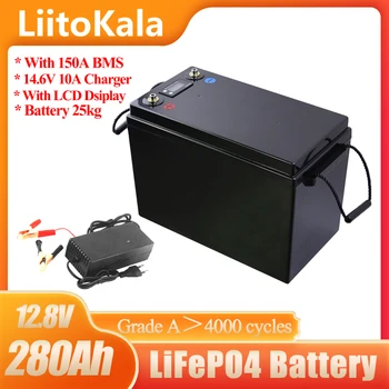 12,8 V 180Ah 200Ah 300Ah LiFePO4 baterÃas de energÃa de 3000 ciclos para 12V RV campistas carrito de Golf fuera de la carretera fuera de la red de viento Solar 14.6V10A 10