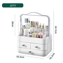  New Makeup Dustproof Cosmetics Storage Box Rack Desktop Skin Care Products Lipstick Beauty Large Capacity Storage Drawer 