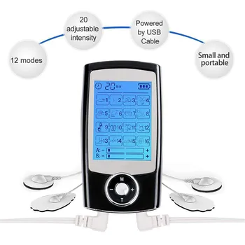 

110V-240V 16 Modes Electric Pulse Massager Multifunction Muscle Stimulator Body Pain Relief Therapy Health Care US/EU Plug