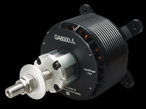 GA8000 8.2KW 160KV and 140KV two kinds of shaft edition 80CC-120CC 3D Giant airplane e-conversion of gasoline airplane