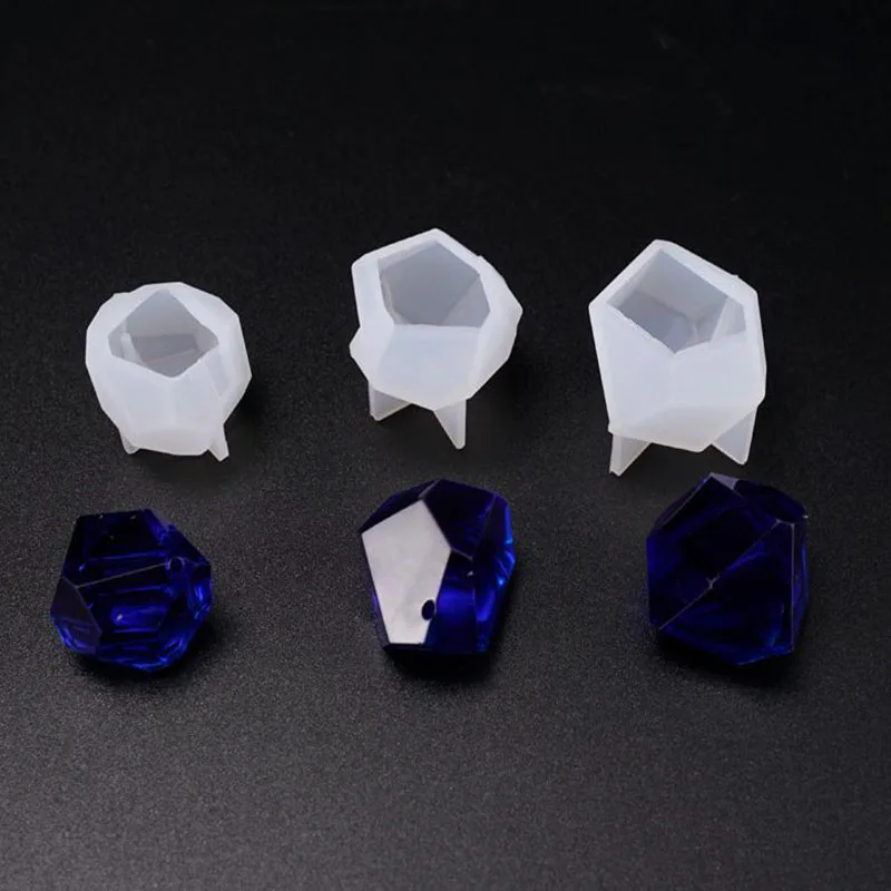 

Irregular Small Cut Mold DIY Crystal Epoxy Resin Mold Table Decoration Cone Silicone Mold For Resin Jewelry Making Accessories