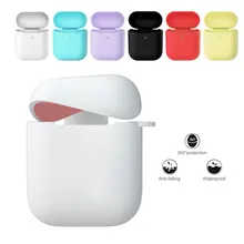 Чехол для наушников для Apple AirPods 2, мягкий силиконовый чехол, беспроводные Bluetooth наушники, защитный чехол для I9s I7 I11 I12 I10000