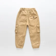 0625-04 детская одежда Весна стиль повседневные леггинсы с двумя карманами для мальчиков комбинезон