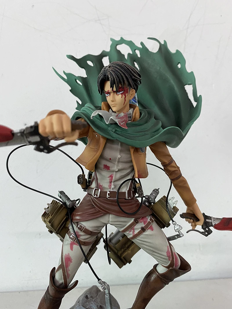 Attack On Titan Figure Levi Ackerman Action Figure Mikasa Ackerman Figurine  Anime Rival Shingeki no Kyojin Model Doll Toy 36cm