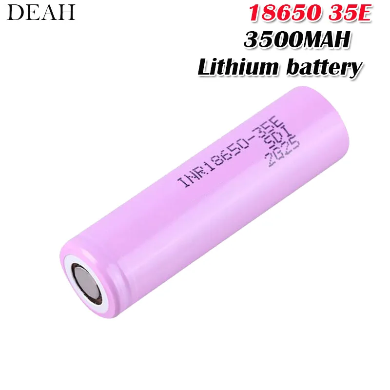 

1PCS INR18650 18650 35e 3.7v 3500mAh 13A discharge Li-ion rechargable Battery For samsung 35E Flashlight Electronic cigarette