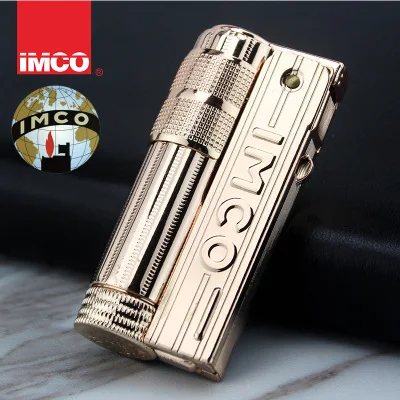 Бензиновая Зажигалка из нержавеющей стали IMCO 6700 - Цвет: Золотой
